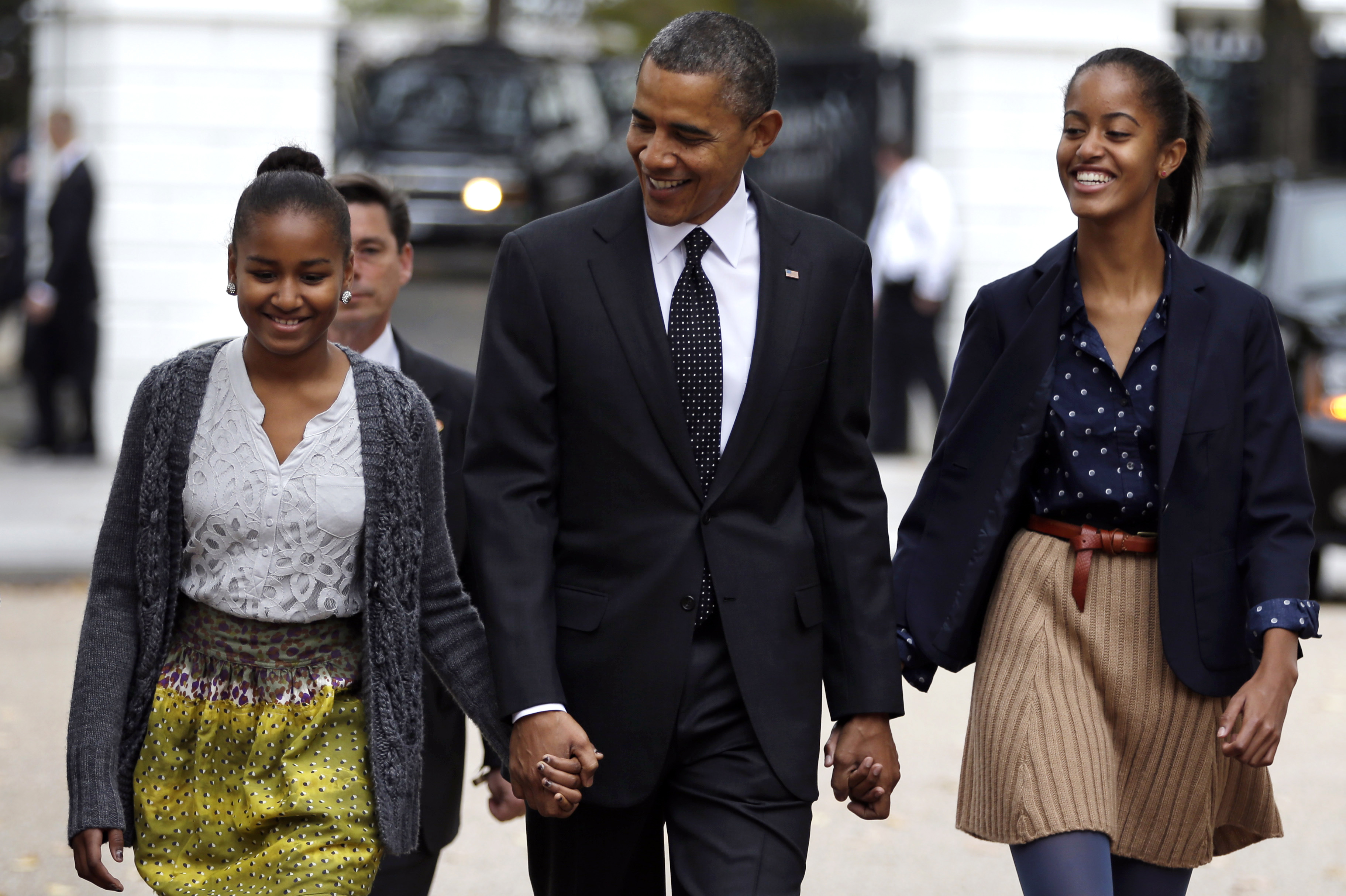 Barack Obama, Sasha Obama, Malia Obama