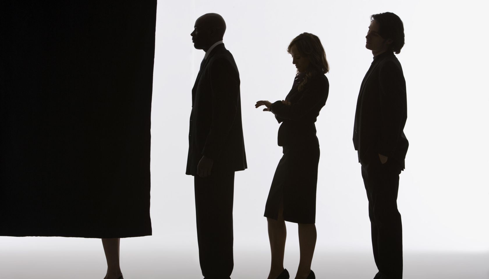 People waiting to vote