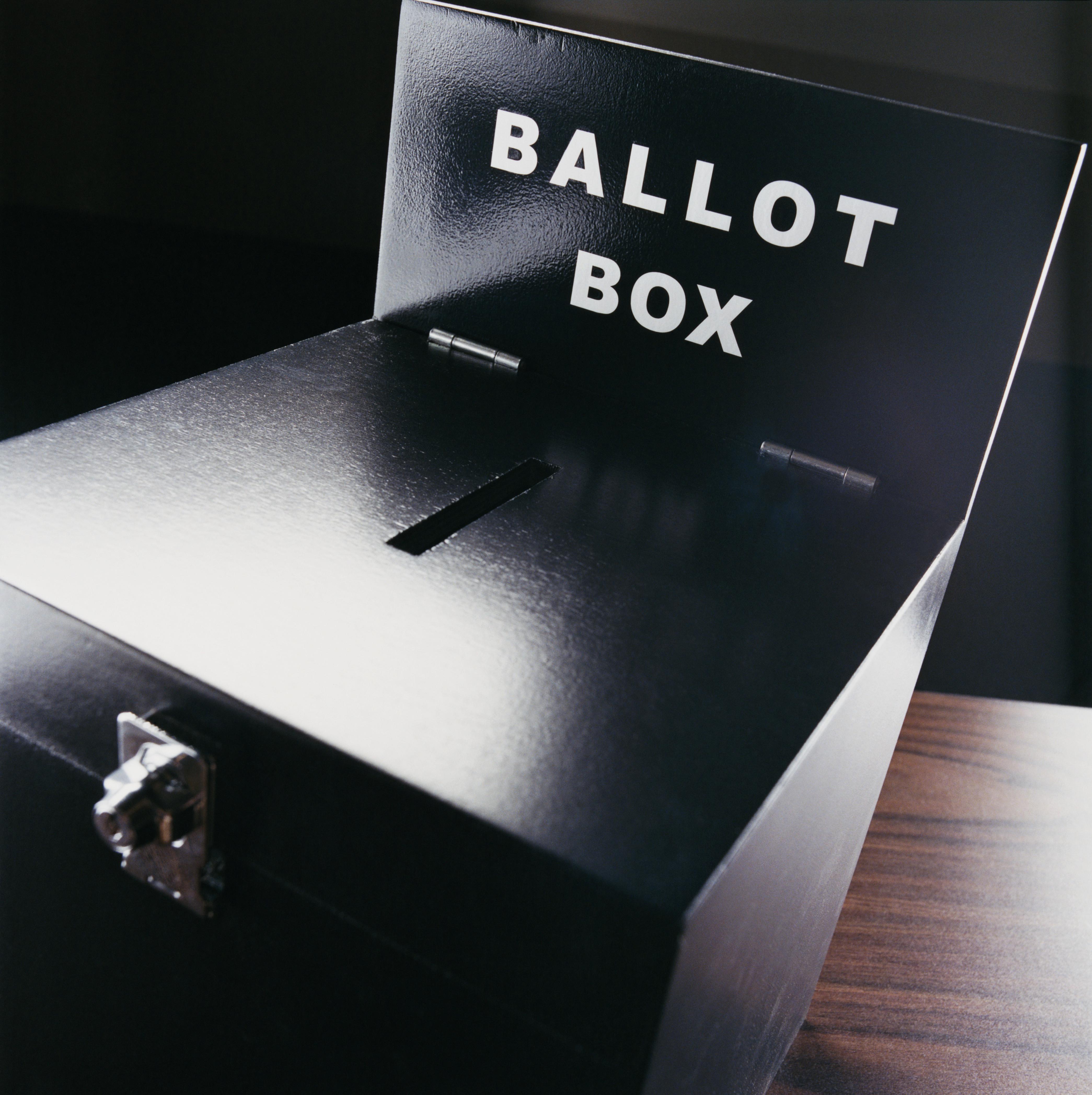 Studio Shot of a Ballot Box