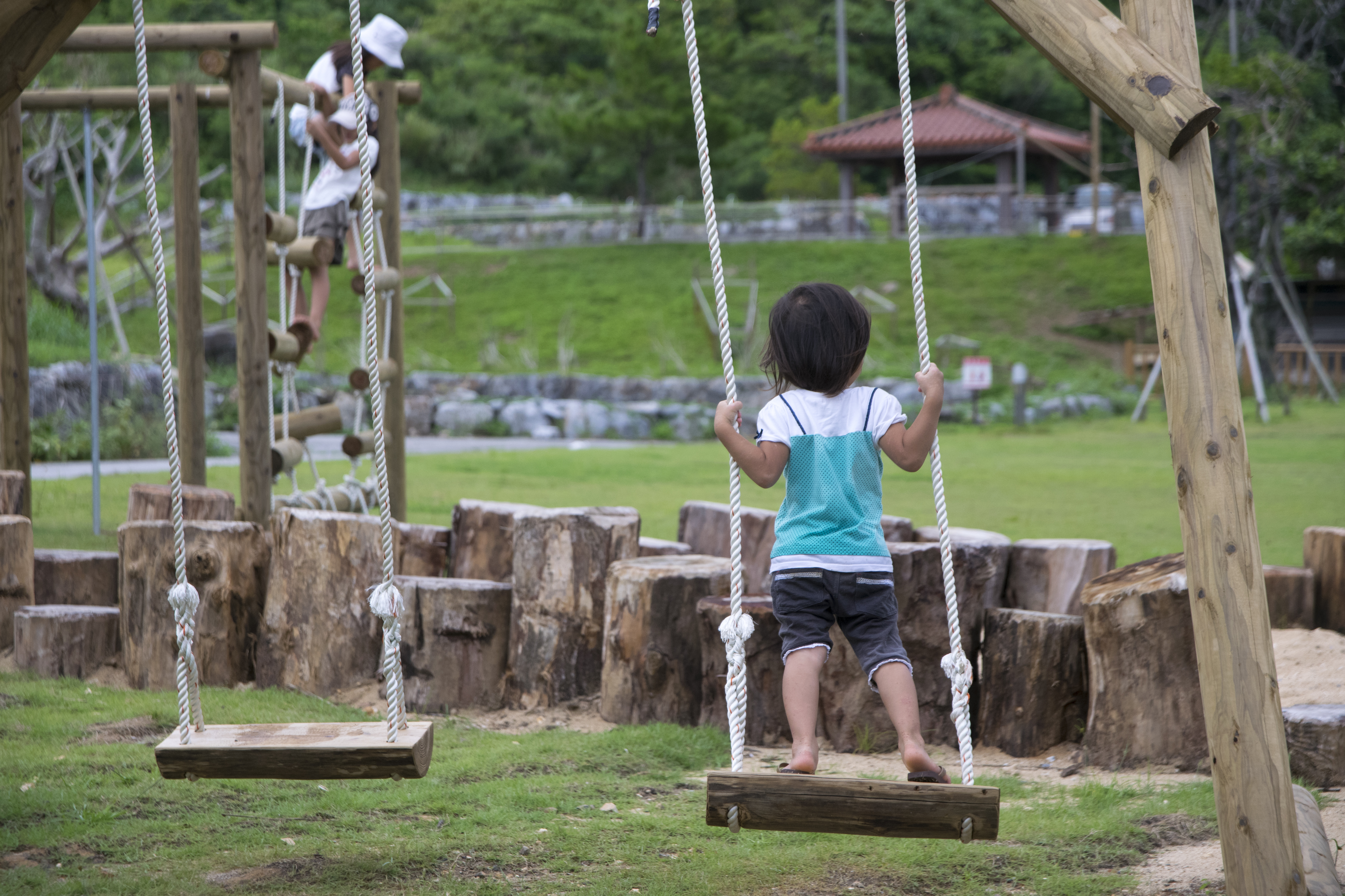 Girl playing