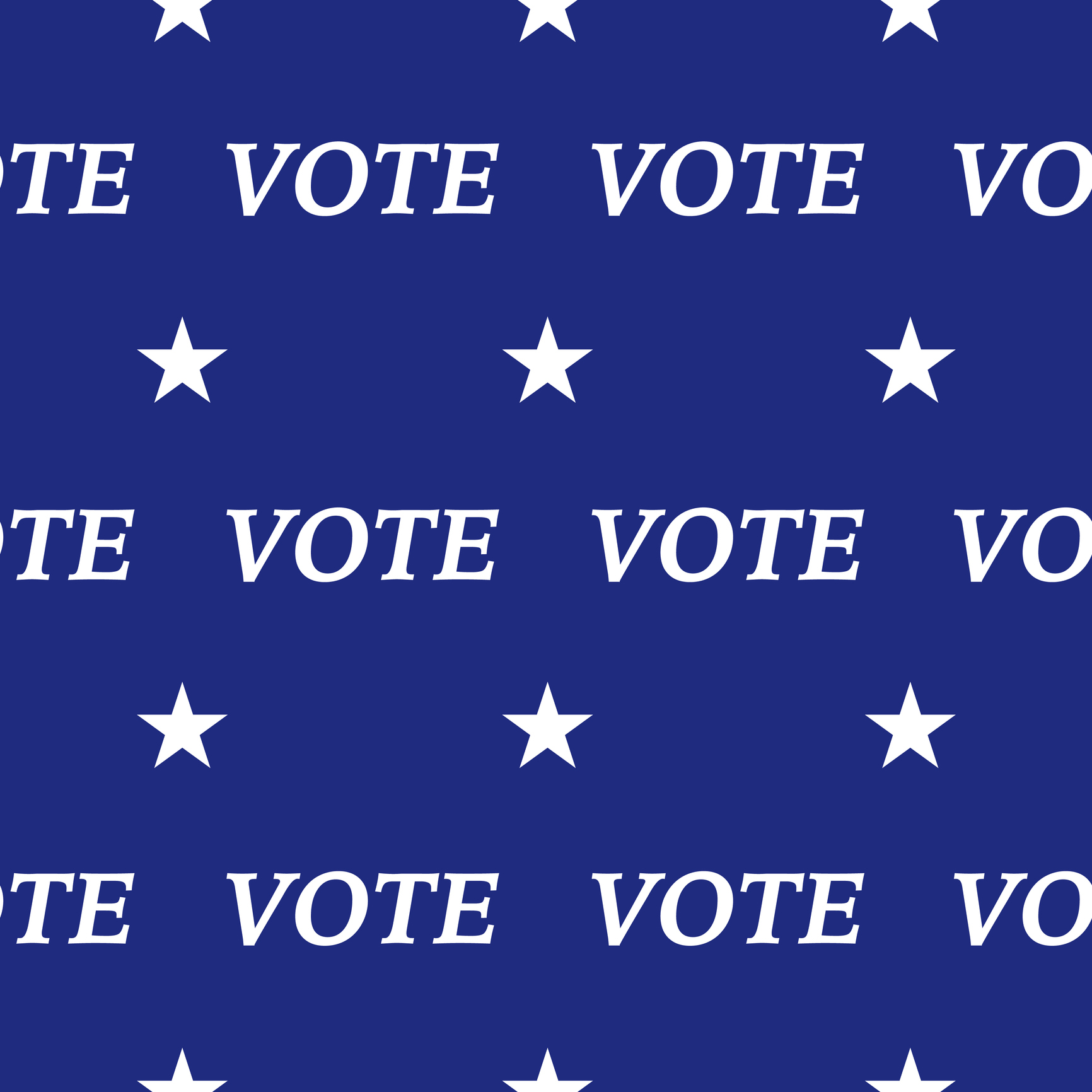 Vote Stars Seamless Pattern