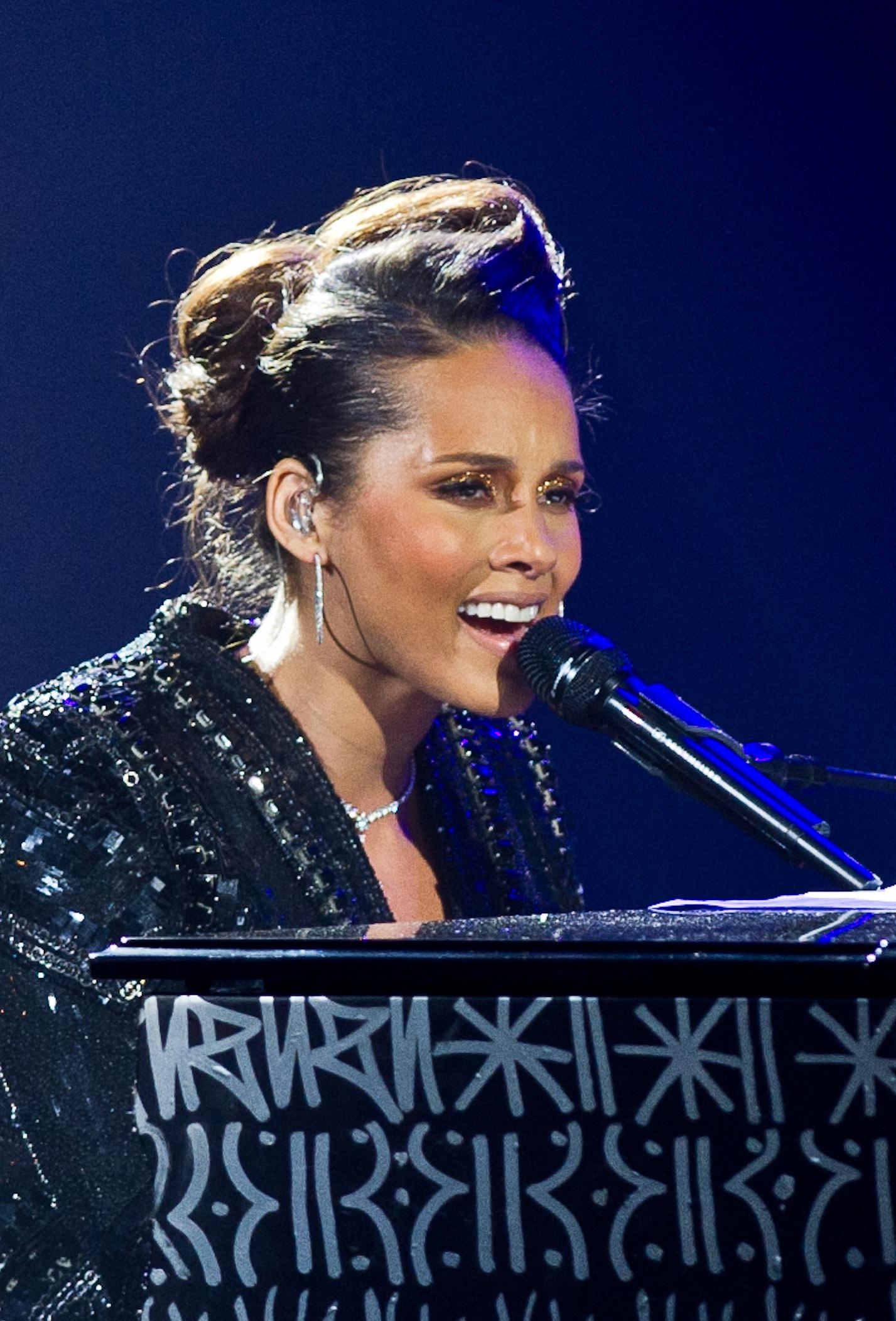 Alicia Keys In Concert At Palais Des Congres