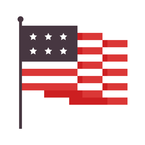 The United States of America flag design