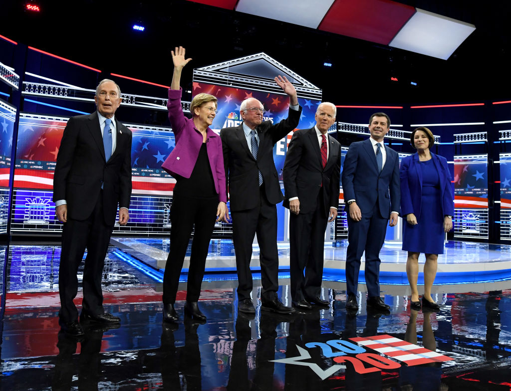 Democratic Presidential Candidates Debate In Las Vegas Ahead Of Nevada Caucuses