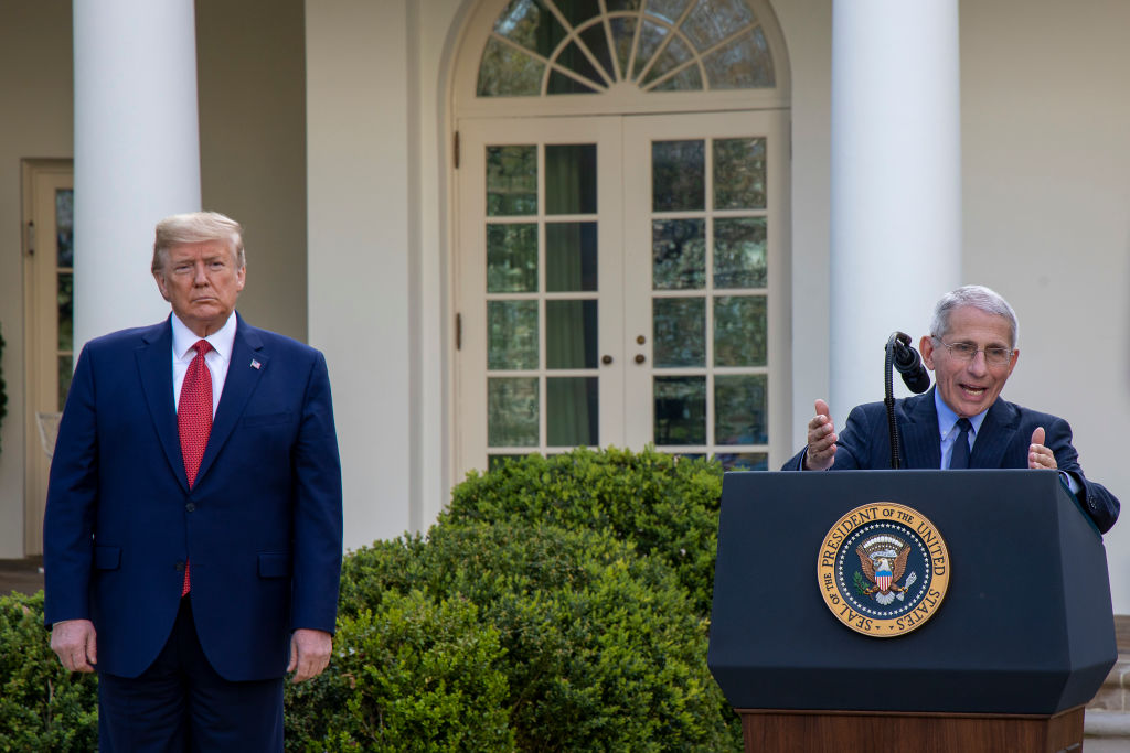 President Trump Holds Daily Coronavirus Task Force Briefing In Rose Garden